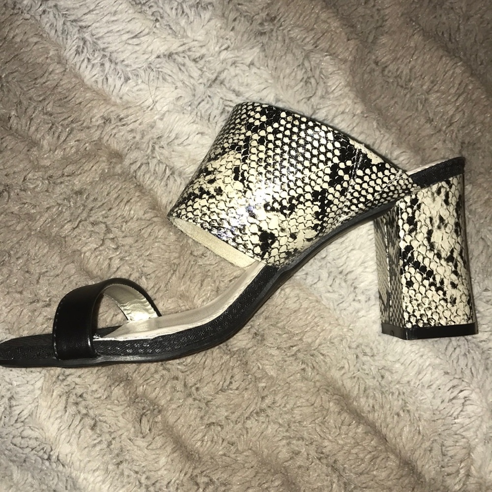 Snake Print Heels